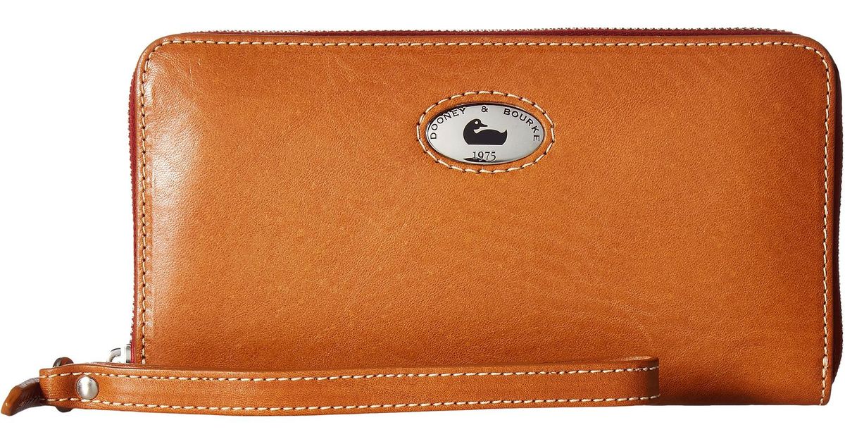 florentine large zip around wristlet